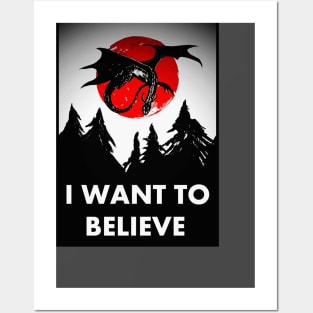 i want to believe dragon x files Posters and Art